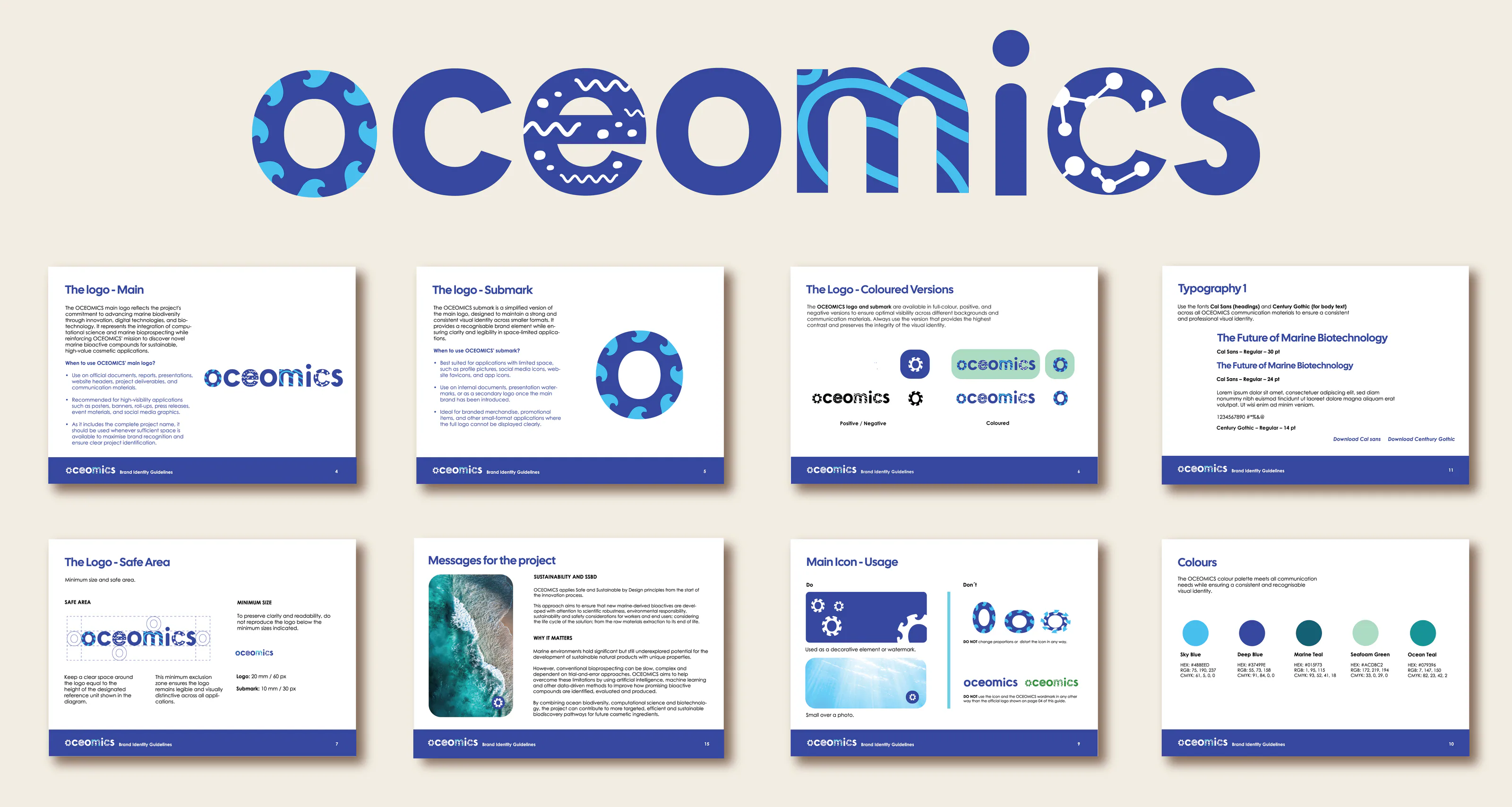 Manual of visual identity of Oceomics
